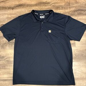 Carhartt Men's Dark Blue Polo Shirt